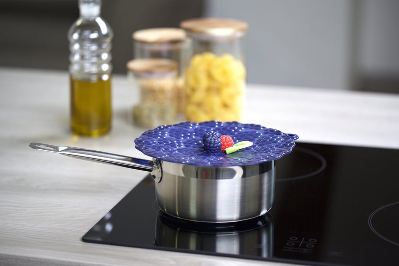 Charles Viancin - Blackberry Silicone Lid for Food Storage and Cooking - 8''/20cm - Airtight Seal on Any Smooth Rim Surface - BPA-Free - Oven, Microwave, Freezer, Stovetop and Dishwasher Safe - Image 2
